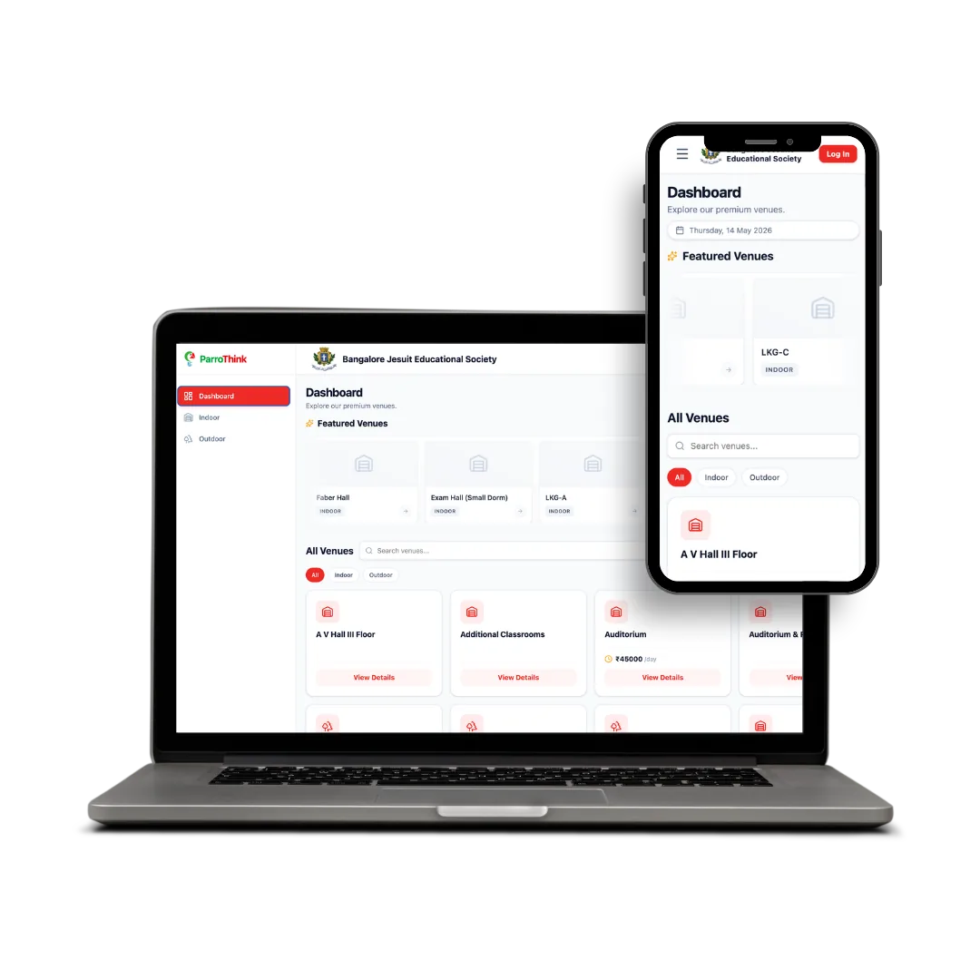 ParroVenue Venue Management Dashboard Showcase